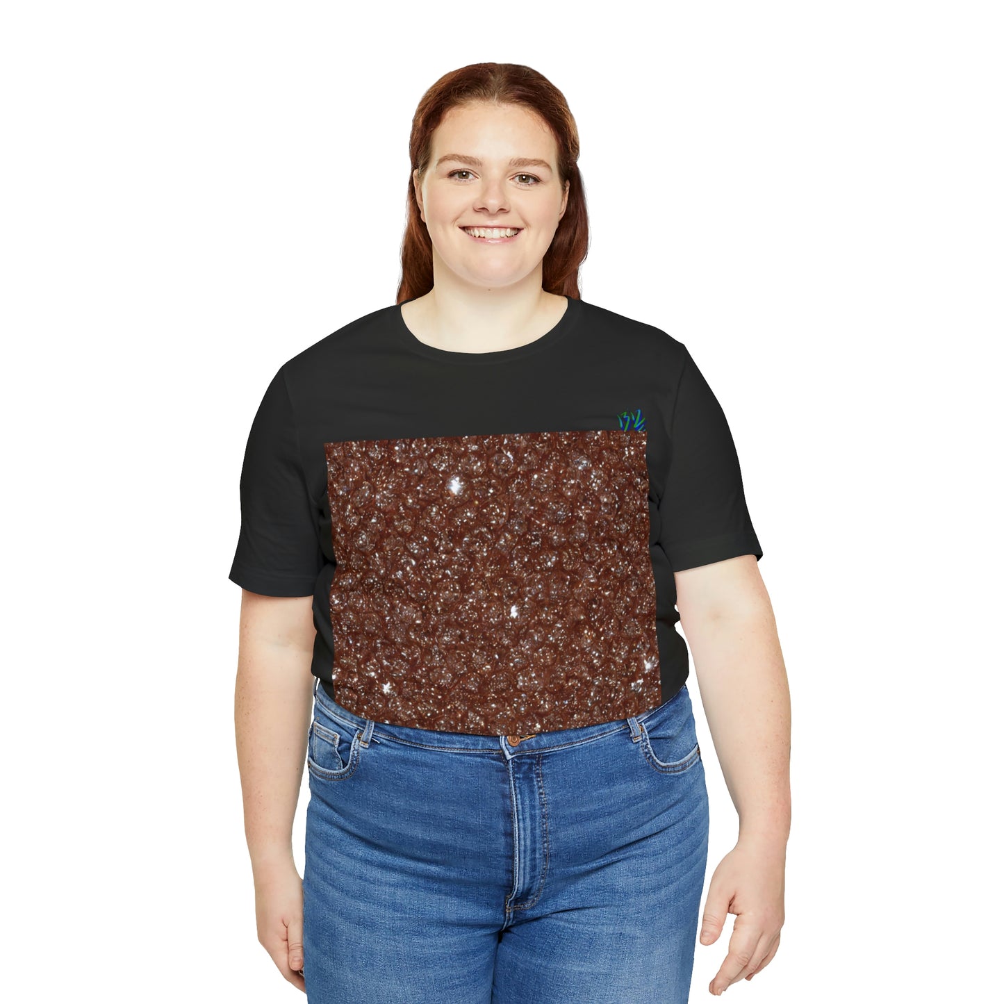 Brown Diamond Collage Tee